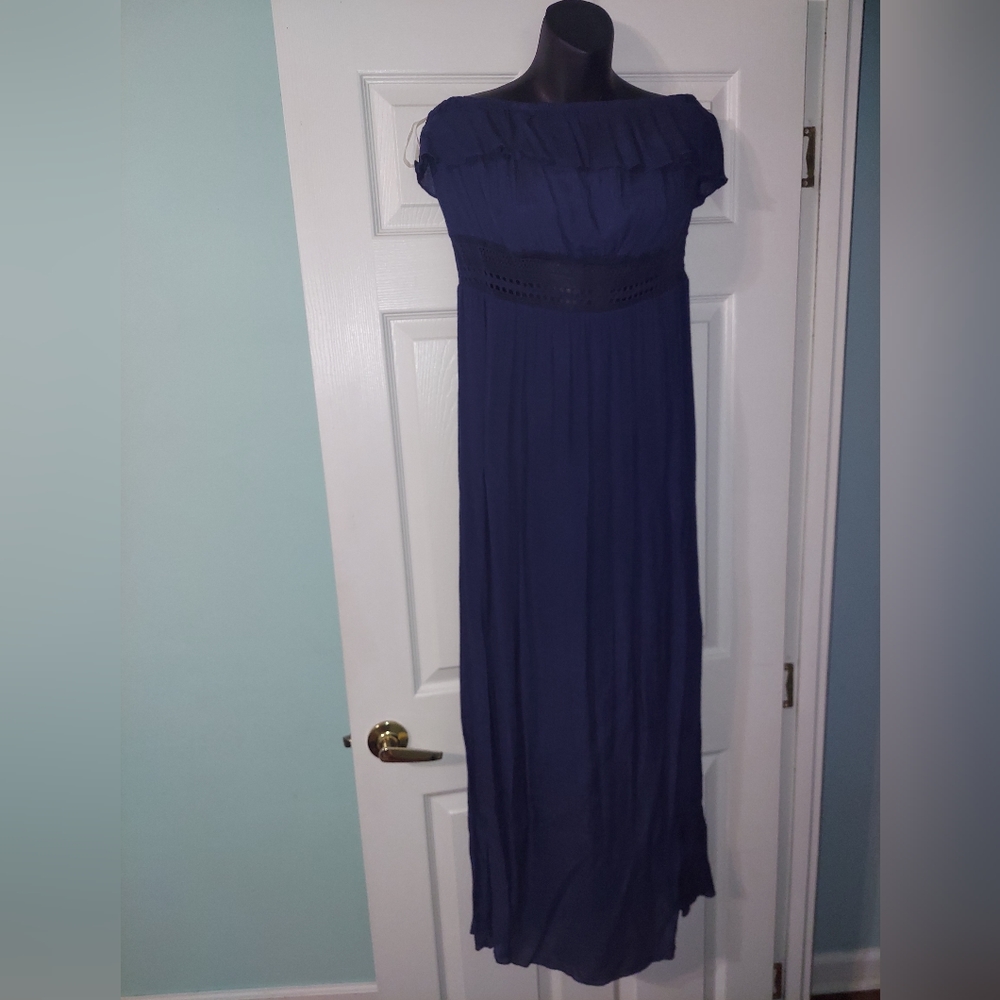 Maxi dress navy blue XL